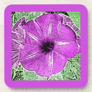 Dessous-de-verre Bloc de gloire du matin Imprimer - améthyste viole