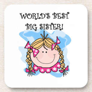 Dessous-de-verre Blond World's Best Big Sister Gifts