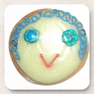 Dessous-de-verre Blue Hair Emoji Art Imprimer/Graphique