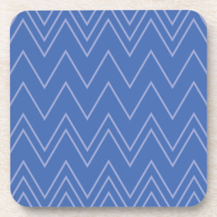 Dessous-de-verre Blue, moderne, simple, cool, trendy zigzag