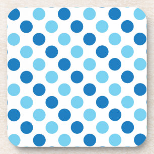 Dessous-de-verre Blue polka dots pattern