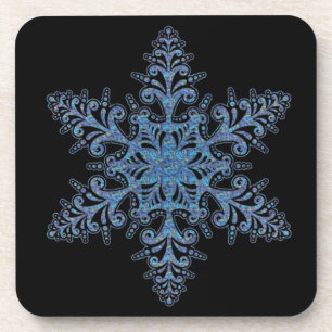 Dessous de verre Blue Snowflake