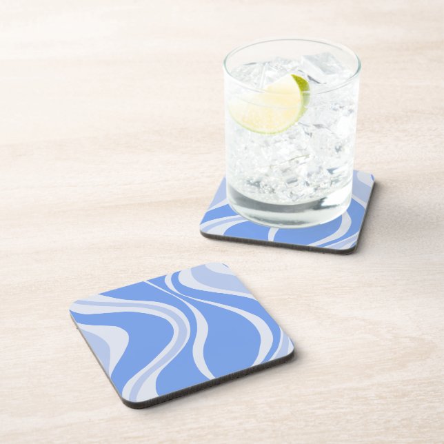 Dessous-de-verre Blue Waves Square Coaster (Côté Droit)