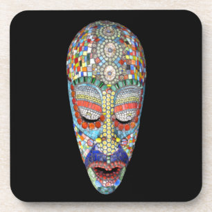Dessous-de-verre Bob, pourquoi le long visage ? Masque mosaïque