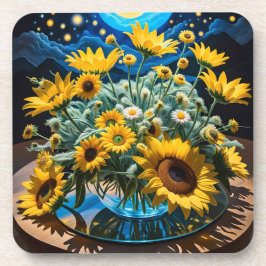 Dessous-de-verre Bodegón Flores y Noche 1 - 001