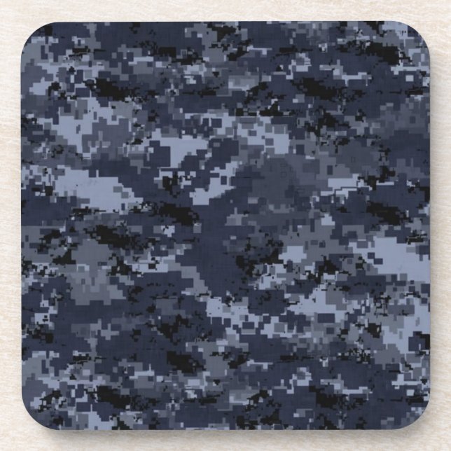 Dessous-de-verre Boisson Camouflage de la Marine (Devant)