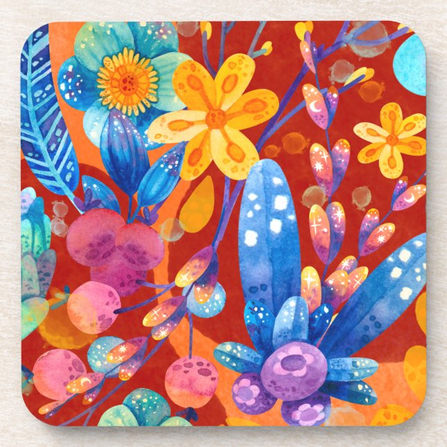 Dessous-de-verre Bonjour Printemps heure de bonheur (Devant)