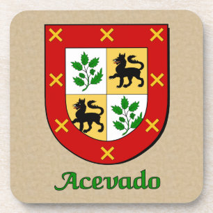 Dessous-de-verre Bouclier de la famille Acevado