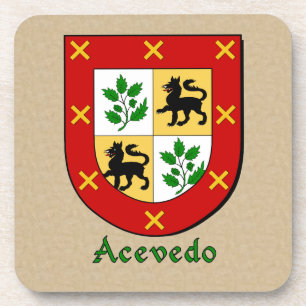 Dessous-de-verre Bouclier de la famille Acevedo