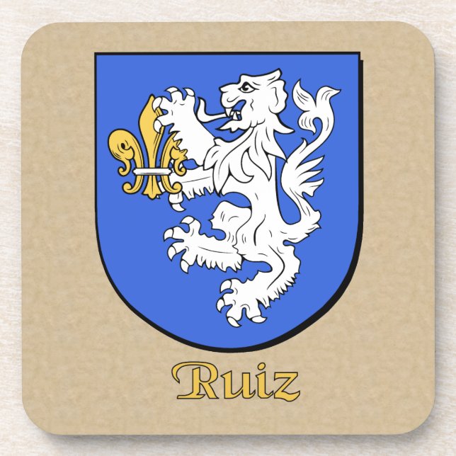 Dessous-de-verre Bouclier familial Ruiz (Devant)
