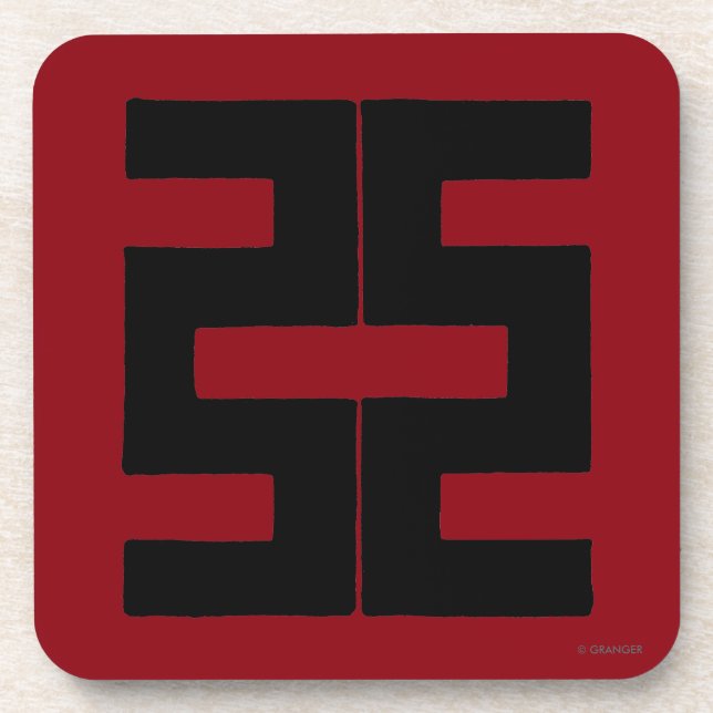 Dessous-de-verre Bouddhisme : Double hache (Devant)