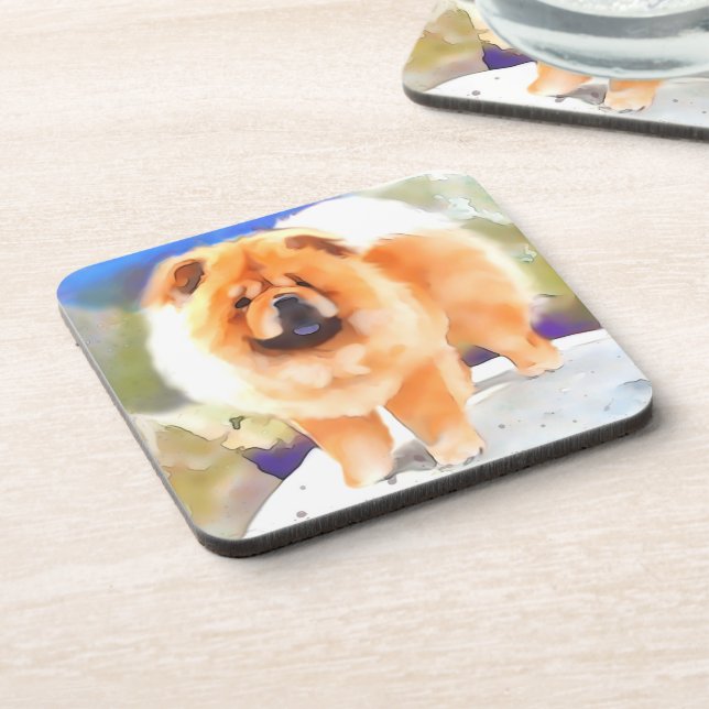 Dessous-de-verre Bouffe BAVARDE de heARTdog (Côté gauche)