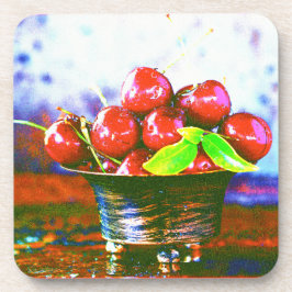 Dessous-de-verre "Boule De Fruits De Cerises" Belle Photo. Commande