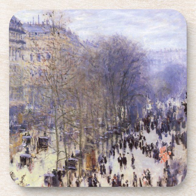 Dessous-de-verre Boulevard des Capucines by Claude Monet, Fine Art (Devant)