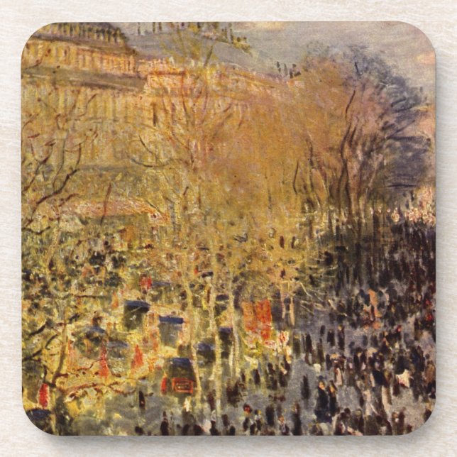 Dessous-de-verre Boulevard des Capucines par Claude Monet, Art nouv (Devant)