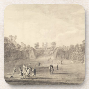 Dessous-de-verre Bowling Green chez Claremont, 1738 (gravure)