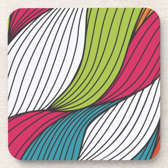 Dessous-de-verre Braiement coloré 2 (Devant)