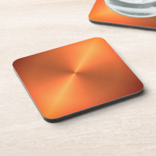Dessous-de-verre Brillant rouille orange