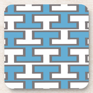 Dessous-de-verre Briques bleu-clair et blanches modernes