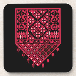Dessous-de-verre Broderie palestinienne Tatreez design imprimé