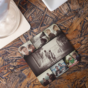 Dessous-de-verre Brother moderne Meilleurs amis Dark Photo Collage