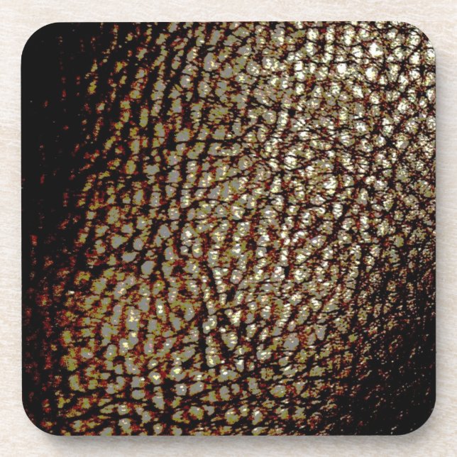 Dessous de verre Brown et doré - Conception solide (Devant)