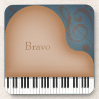 Brown Grand Piano Charme Musique personnalisée