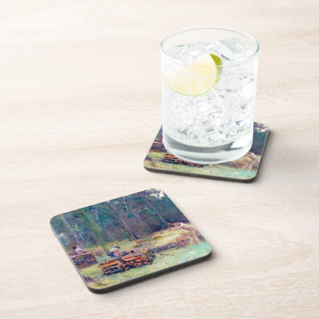 Dessous-de-verre Brûleurs de charbon de bois Splitters Tom Roberts  (Côté Droit)