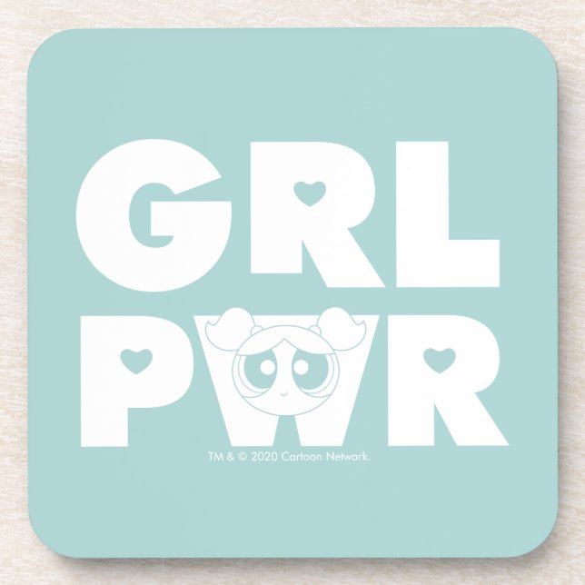 Dessous-de-verre Bubbles : Girl Power (Devant)