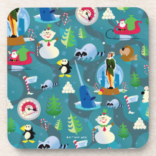 Dessous-de-verre Buddy l'elfe et personnages Motif Turquoise