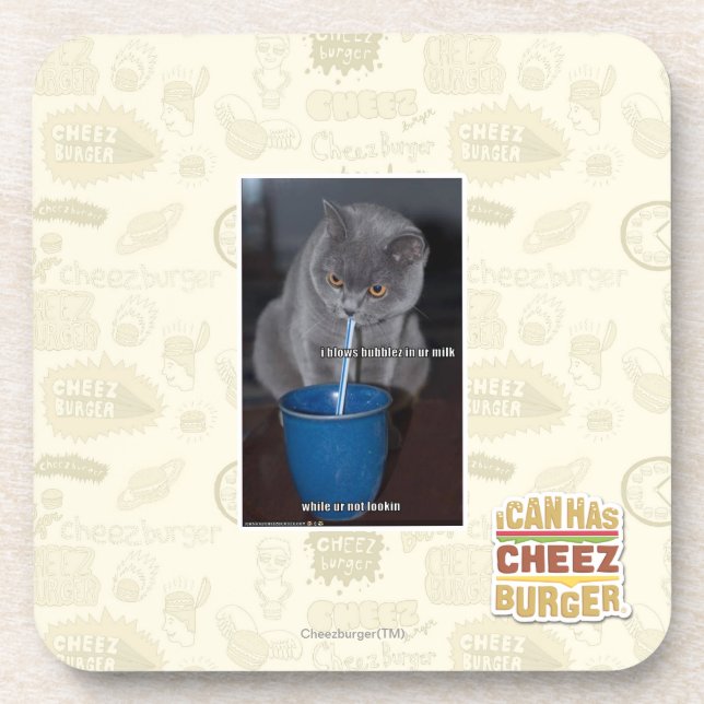 Dessous-de-verre Bulles de coups en lait d'ur (Devant)