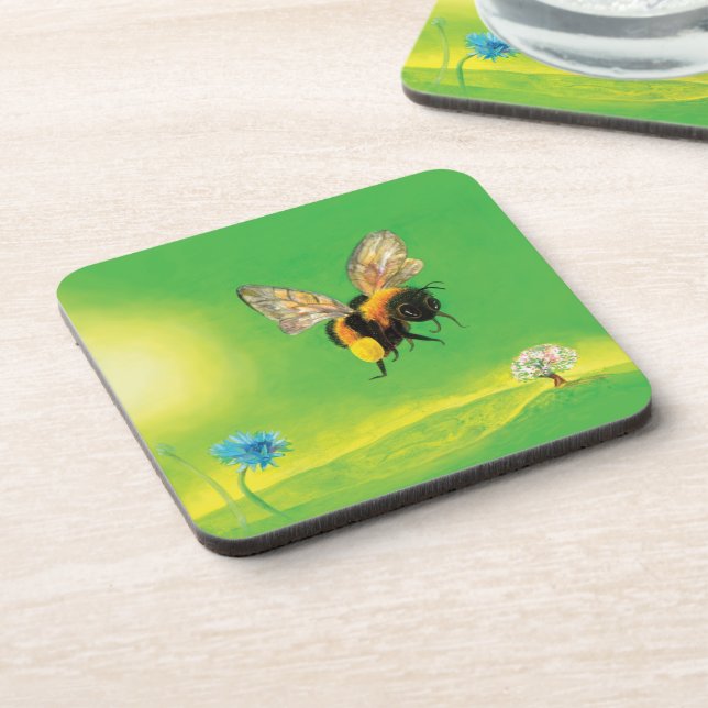 Dessous-de-verre Bumblebee survolant le pré (Côté gauche)