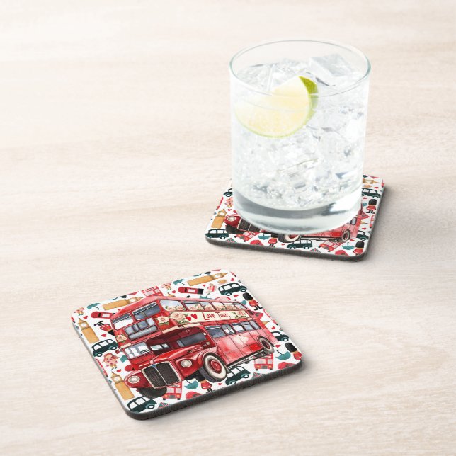 Dessous-de-verre Bus London Double Deck (Côté Droit)