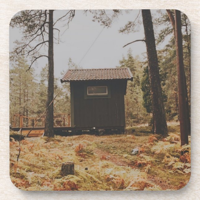 Dessous-de-verre Cabine dans l'archipel suédois (Devant)