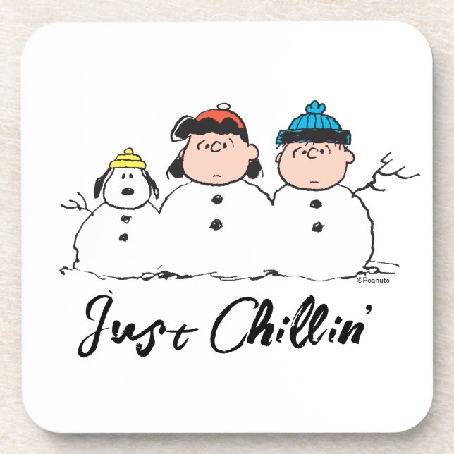 Dessous-de-verre cacahuètes | 3 Personne Snowman (Devant)