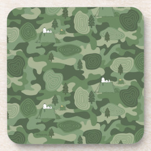 Dessous-de-verre cacahuètes   Camouflage Snoopy & Woodstock