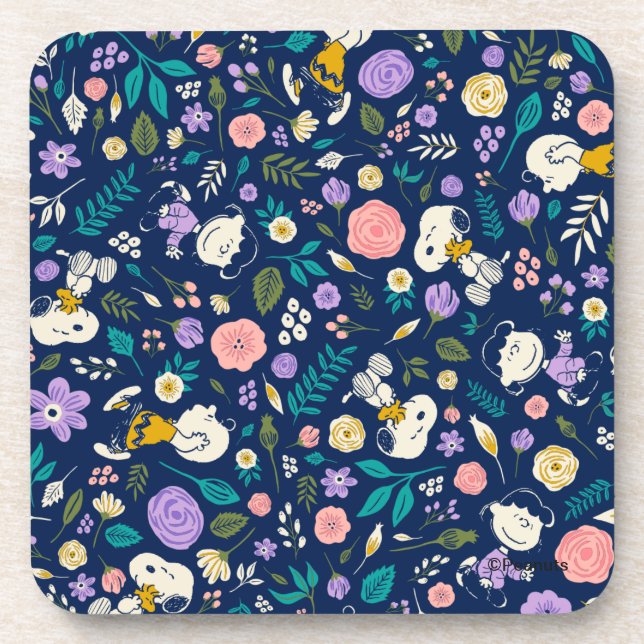 Dessous-de-verre cacahuètes en Motif de fleurs (Devant)