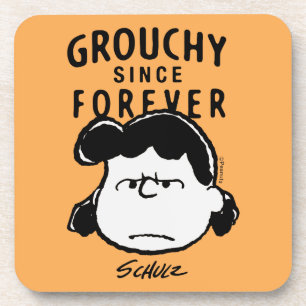 Dessous-de-verre cacahuètes   Grouchy depuis toujours Lucy