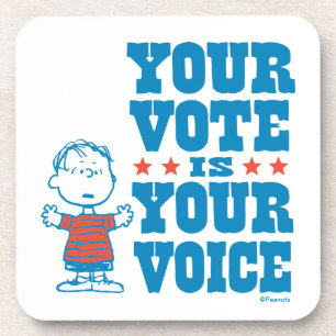 Dessous-de-verre cacahuètes Linus - Votre vote est votre choix