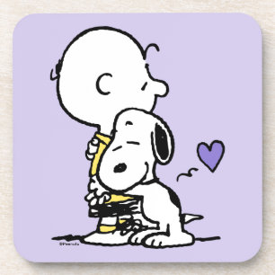 Dessous-de-verre cacahuètes   Saint Valentin   Charlie Brown & Snoo