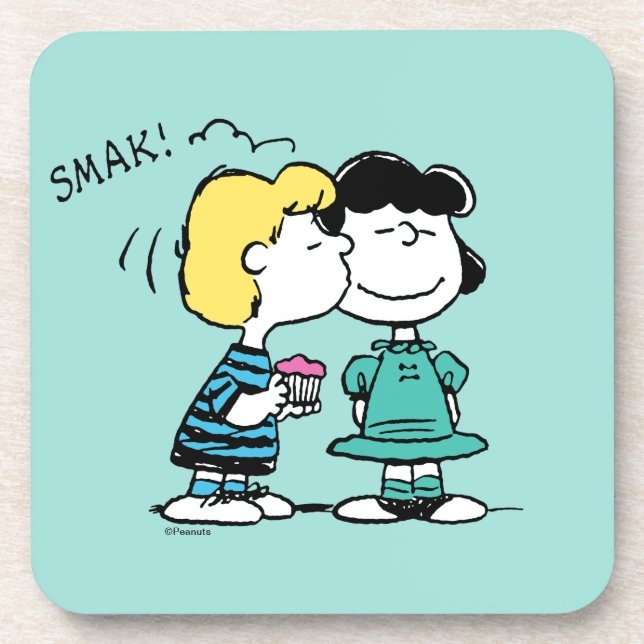Dessous-de-verre cacahuètes | Saint Valentin | Lucy & Schroeder Kis (Devant)