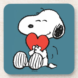 Dessous-de-verre cacahuètes   Saint Valentin   Snoopy Heart Hug