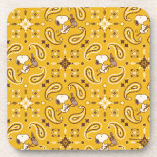 Dessous-de-verre cacahuètes   Snoopy Bandana Cowboy
