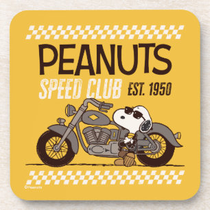 Dessous-de-verre cacahuètes   Snoopy Speed Club
