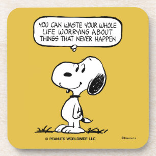 Dessous-de-verre cacahuètes   Snoopy Vous ne pouvez pas regarder to