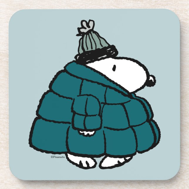Dessous-de-verre cacahuètes | Snoopy Winter Puffy Veste (Devant)