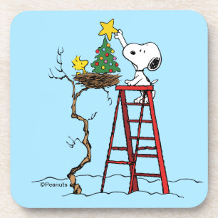Dessous-de-verre cacahuètes   Snoopy & Woodstock Arbre de Noël