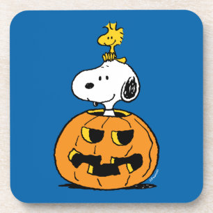 Dessous-de-verre cacahuètes   Snoopy & Woodstock Citrouille pop-up