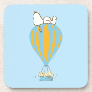 Dessous-de-verre cacahuètes Snoopy & Woodstock Hot Air Balloon