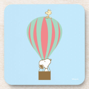 Dessous-de-verre cacahuètes Snoopy & Woodstock Hot Air Balloon